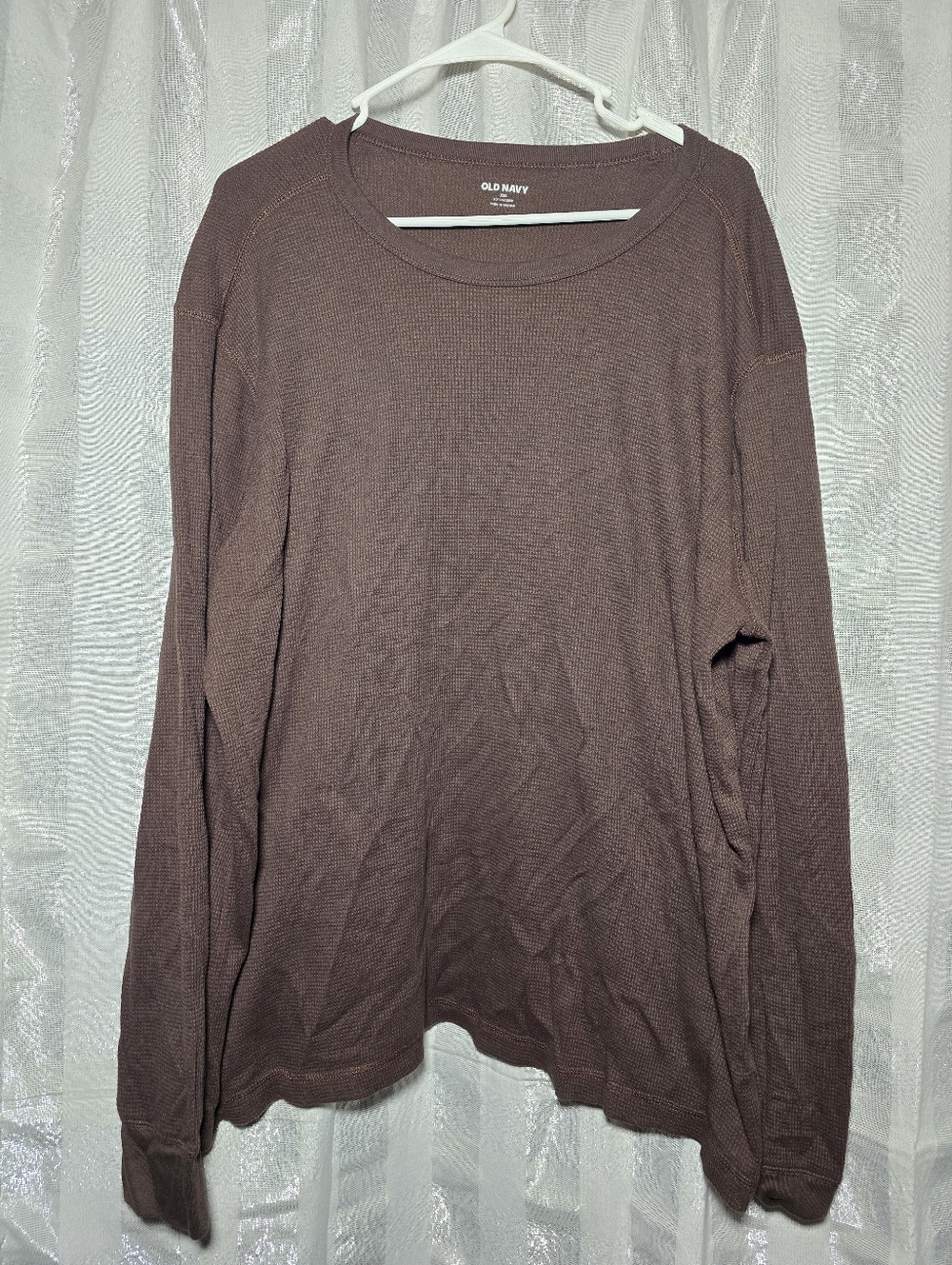 Old Navy Men's Crewneck Waffle Knit Sweater - Brown